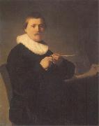 A Man Sharpening a Quill REMBRANDT Harmenszoon van Rijn